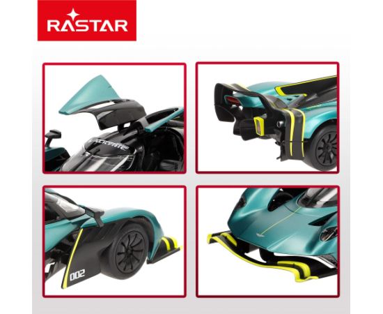 Rastar Radiovadāmā mašīna Aston Martin Valkyrie AMR Pro 1:14 6 virz., lukturi, durvji, USB, 6+ CB41290