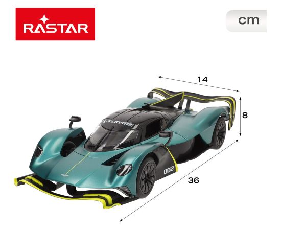 Rastar Radiovadāmā mašīna Aston Martin Valkyrie AMR Pro 1:14 6 virz., lukturi, durvji, USB, 6+ CB41290