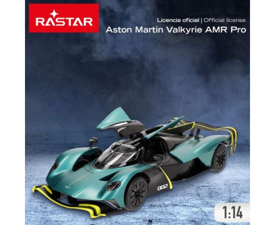 Rastar Radiovadāmā mašīna Aston Martin Valkyrie AMR Pro 1:14 6 virz., lukturi, durvji, USB, 6+ CB41290