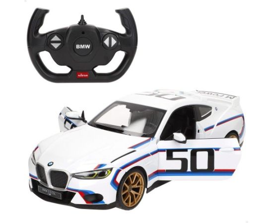 Rastar Radiovadāmā mašīna Bmw 3.0 Csl 1:14 6 virz., lukturi, durvji, uz baterijām, 6+ CB41289