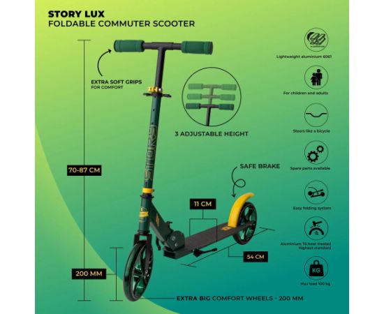 Skrejritenis Story Lux Green 2