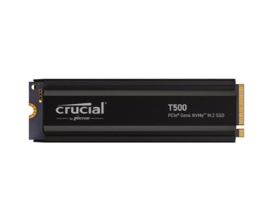 SSD CRUCIAL T500 4TB M.2 PCIe Gen4 NVMe 3D NAND Write speed 6900 MBytes/sec Read speed 7000 MBytes/sec TBW 2400 TB CT4000T500SSD5