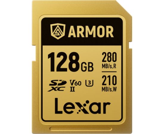 Lexar memory card SDXC 128GB Armor Gold UHS-II U3
