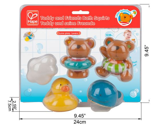 HAPE Lācītis un viņa draugi, rotaļlieta vannai, E0201