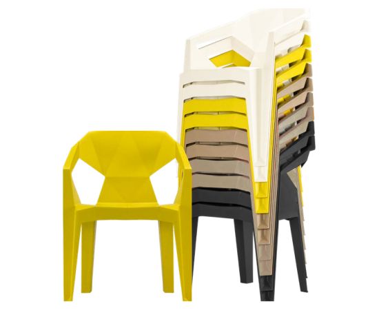 Krēsls MUZE 56x50,6xH80cm, balta plastmasas