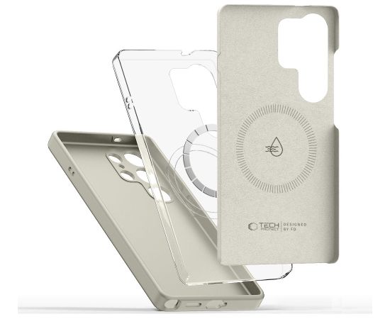 TECH-PROTECT LIQUID SILICONE MAGSAFE GALAXY S25 ULTRA COSMIC LATTE