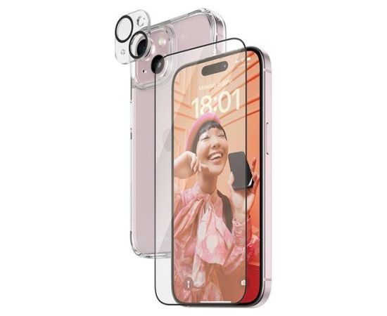PanzerGlass Bundle 3in1 iPhone 15 6.1" D3O Hardcase + Screen Protector UWF+ Lens 1136+1172+2809