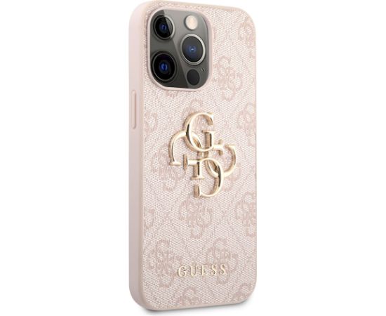 GUHCP13X4GMGPI Guess PU 4G Metal Logo Case for iPhone 13 Pro Max Pink