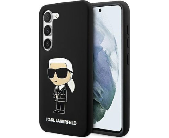 Karl Lagerfeld KLHCS23SSNIKBCK S23 S911 hardcase czarny|black Silicone Ikonik