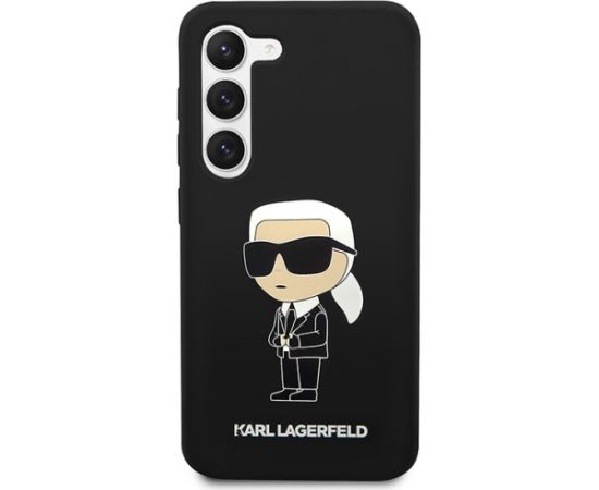 Karl Lagerfeld KLHCS23SSNIKBCK S23 S911 hardcase czarny|black Silicone Ikonik