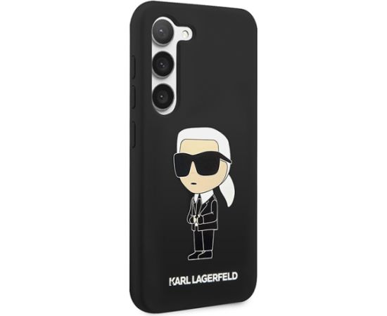 Karl Lagerfeld KLHCS23SSNIKBCK S23 S911 hardcase czarny|black Silicone Ikonik