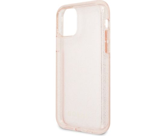 Guess GUHCN58PCGLPI iPhone 11 Pro różowy|pink hard case Glitter