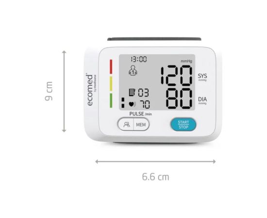 Wrist blood pressure monitor Ecomed by Medisana BW-83E