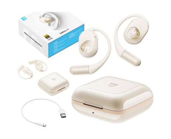 TWS Soundpeats GoFree2+ headphones (white)