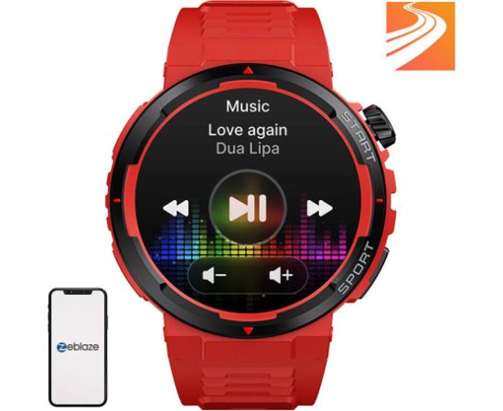 Zeblaze Ares 3 Plus Smartwatch (Red)