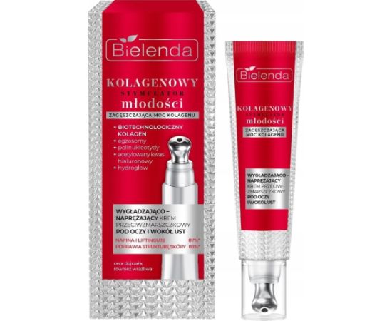 Bielenda BIELENDA Kolagenowy Stymulator Młodości Wygładzająco-naprężający krem przeciwzmarszczkowy pod oczy i wokół ust 15 ml