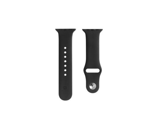 Evelatus   Apple Watch 42/44/45mm Silicone Loop Watch Straps (S/M 110mm) Black