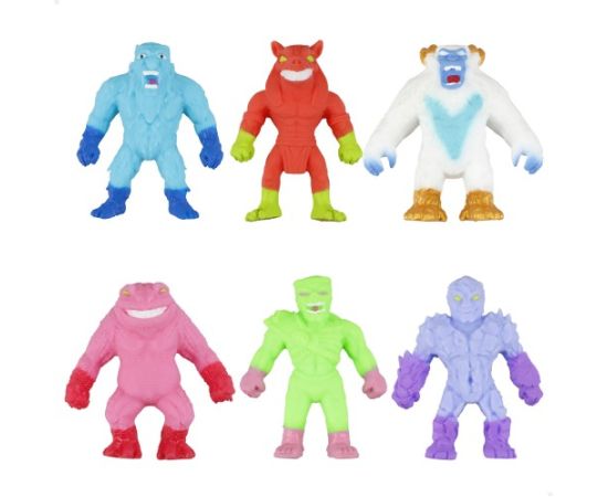 Elastīgo figūriņu komplekts 6 gb. 8 cm Stretchapalz Monster Series CB47718