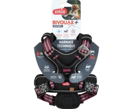 ZOLUX Szelki dla psa BIVOUAK XS czerwone