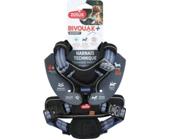 ZOLUX Szelki dla psa BIVOUAK XS niebieskie