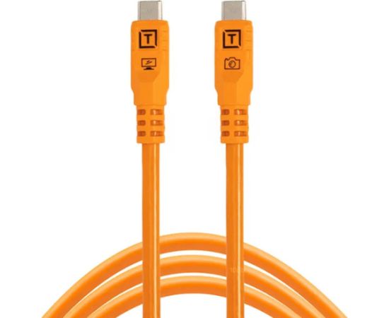 Tether Tools cable USB-C - USB-C TetherPro Optima 10G 3m, orange