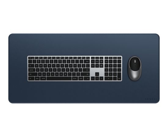 SATECHI Vegan-Leather Premium Desk Mat (Blue)