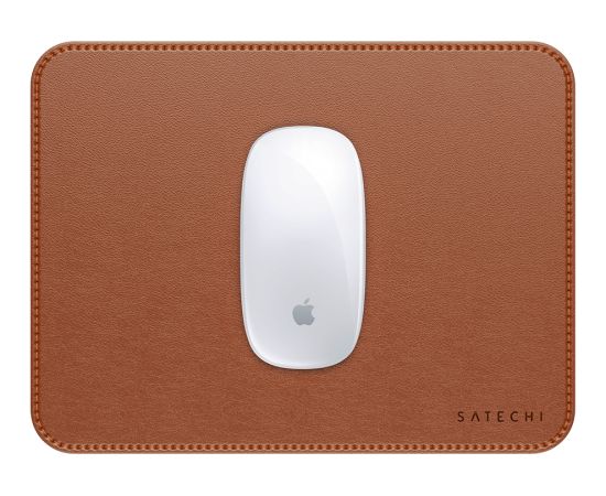 SATECHI Vegan-Leather Premium Mouse Pad (Brown)
