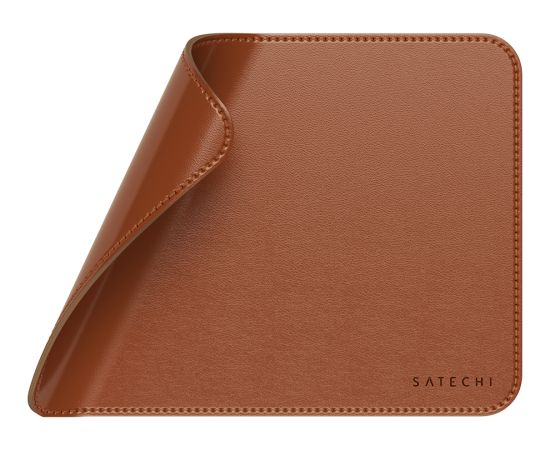 SATECHI Vegan-Leather Premium Mouse Pad (Brown)
