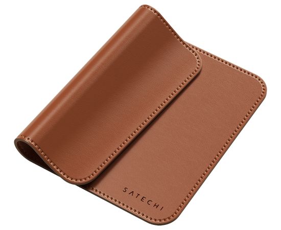 SATECHI Vegan-Leather Premium Mouse Pad (Brown)