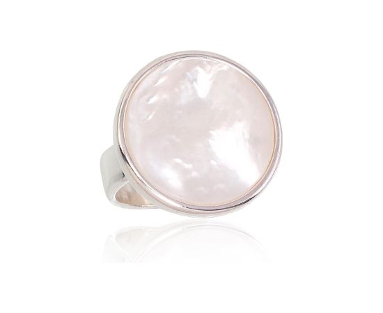Серебряное кольцо #2101703_PL, Серебро 925°, Перламутр, Размер: 19, 6.3 гр.