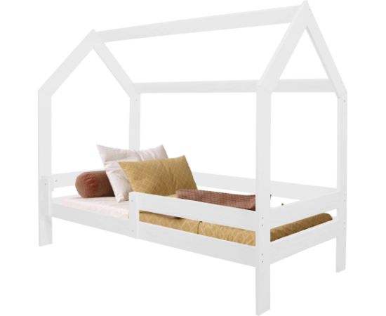 Кровать-домик Springos BD01 WHITE, 160x80 см, деревянная детская кровать Кровати