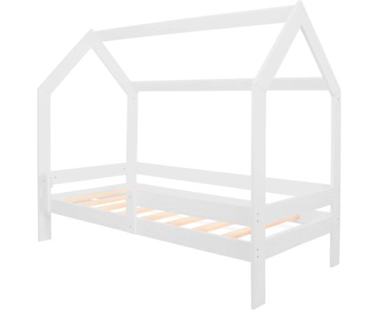 Кровать-домик Springos BD01 WHITE, 160x80 см, деревянная детская кровать Кровати