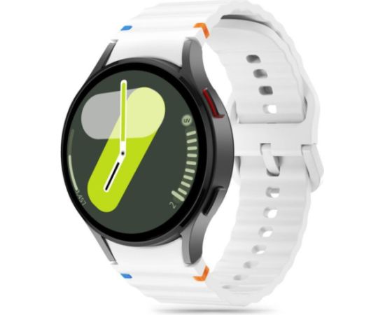 Tech-Protect ремешок для часов Silicone Sport Samsung Galaxy Watch4/5/5 Pro/6/7/FE, белый