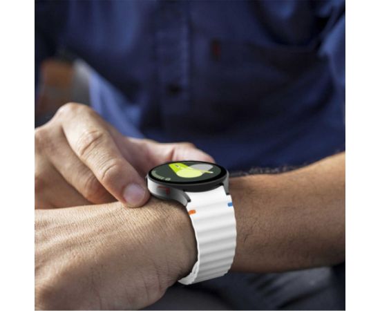 Tech-Protect ремешок для часов Silicone Sport Samsung Galaxy Watch4/5/5 Pro/6/7/FE, белый