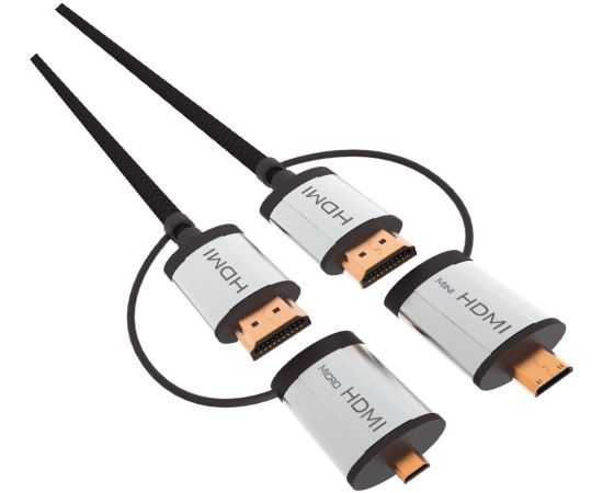 Omega kabelis + adapteri HDMI 1,5m (43865)