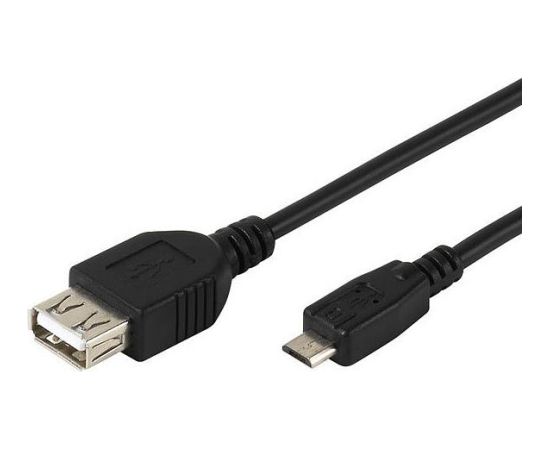 Vivanco кабель microUSB - USB OTG 0,15м (45298)