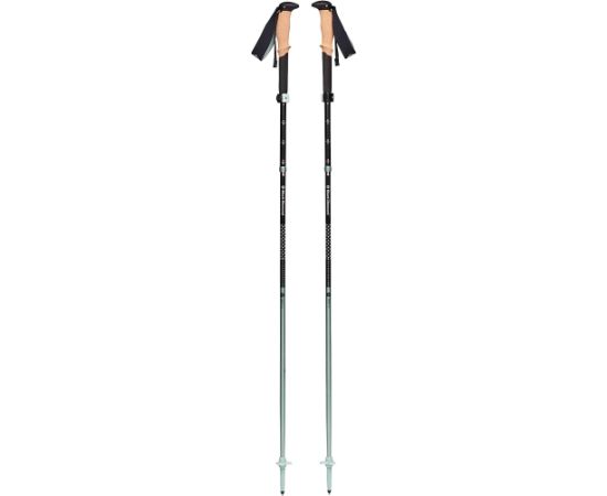 Black Diamond Pursuit FLZ M/L trekinga nūjas (melni/zaļas, 1 pāris, 125-140 cm)