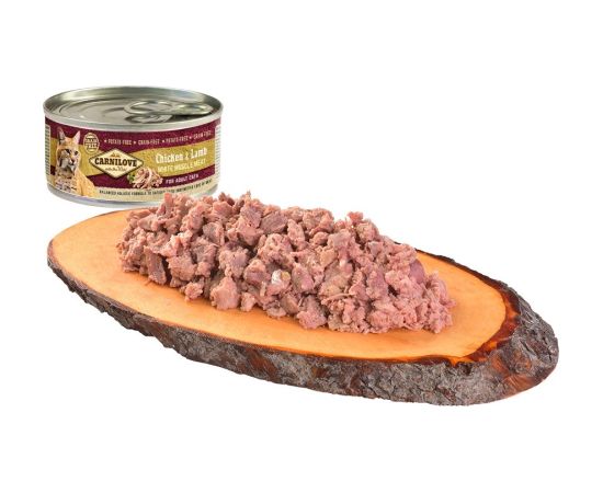 CARNILOVE Cat Chicken & Lamb White Muscle Meat – wet food for cats – 100 g