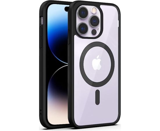 Fusion MagSafe Matt силиконовый чехол для Apple iPhone 15 Pro черный