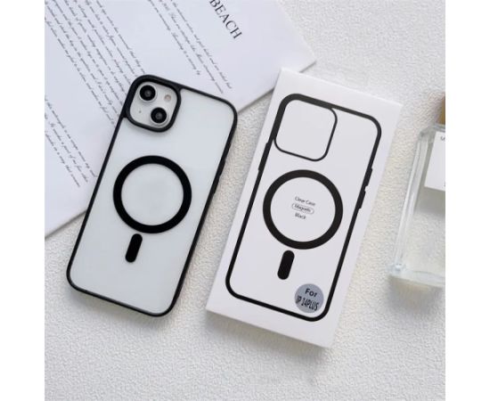 Fusion MagSafe Matt силиконовый чехол для Apple iPhone 15 Pro черный