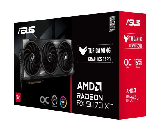 ASUS TUF Gaming TUF-RX9070XT-O16G-GAMING AMD Radeon RX 9070 XT 16 GB GDDR6