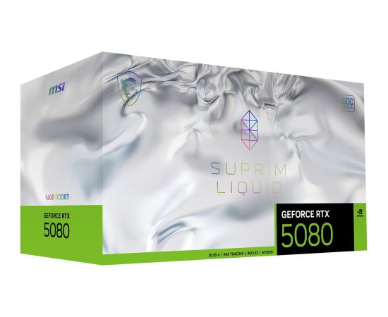 MSI SUPRIM GEFORCE RTX 5080 16G LIQUID SOC graphics card NVIDIA 16 GB GDDR7