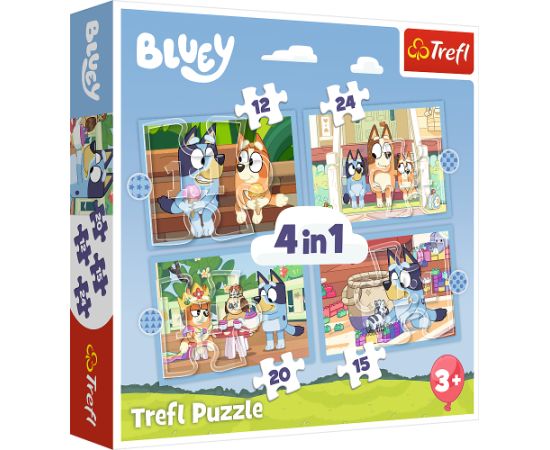 TREFL BLUEY Pužļu komplekts 4in1