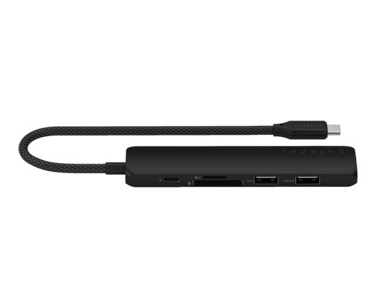 SATECHI 6-in-1 USB-C Slim Multiport Adapter (Black)