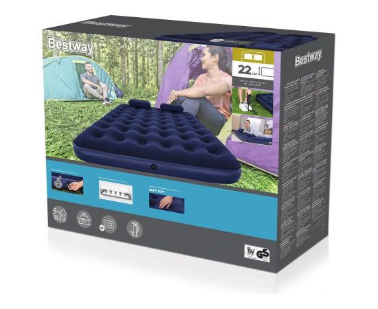 Bestway 67374 Piepūšamais Matracis 203 / 152 / 22 cm