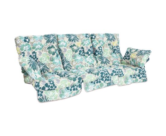 Cushion swings ROMA 108x56x10cm, light floral, 3pc