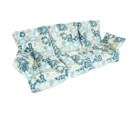 Cushion swings ROMA 108x56x10cm, light floral, 3pc