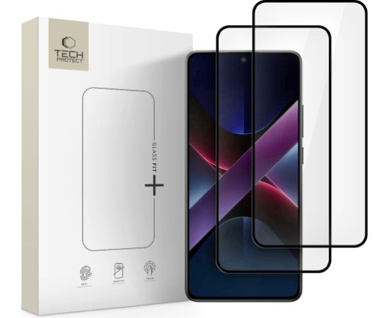 Tempered glass Tech-Protect Glass Fit+ 2-Pack Xiaomi Poco X7 Pro black