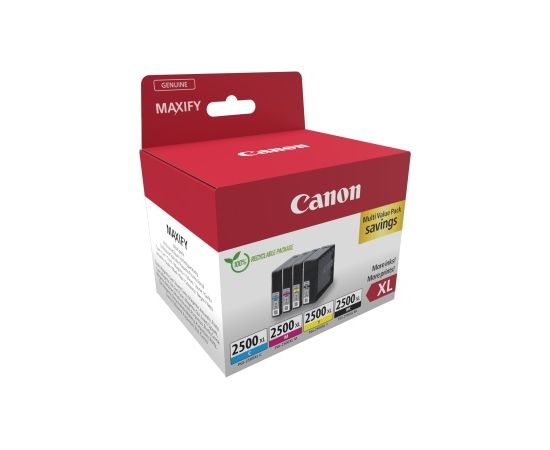 Canon PGI-2500XL (9254B010) Ink Cartridge Multipack, C/M/Y/BK
