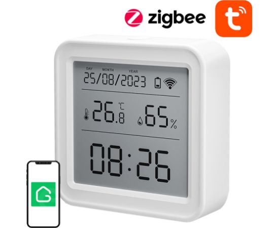 Zigbee Gosund ST17 LCD smart temperature and humidity sensor Tuya